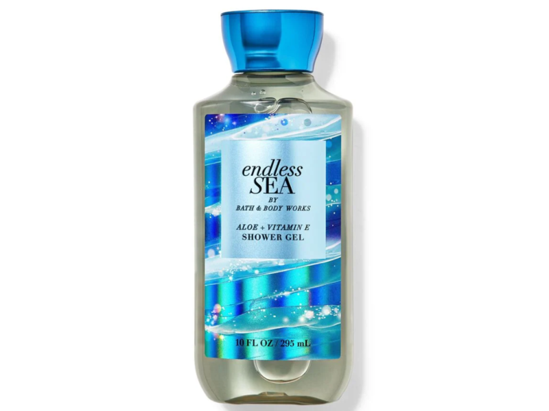 Bath & Body Works Endless Sea Shower Gel, Aloe + Vitamin E, 10 fl oz/295 mL