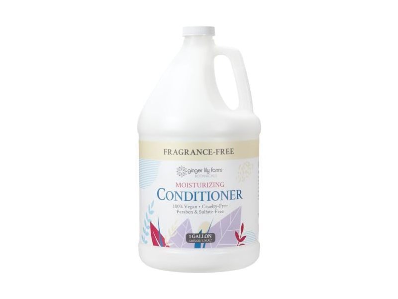 Ginger Lily Farms Botanicals Moisturizing Conditioner, Fragrance Free, 128 fl oz/3.78 L