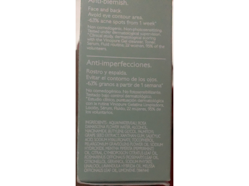 Caudalie Vinopure Salicylic Serum, 1 fl oz/30 mL