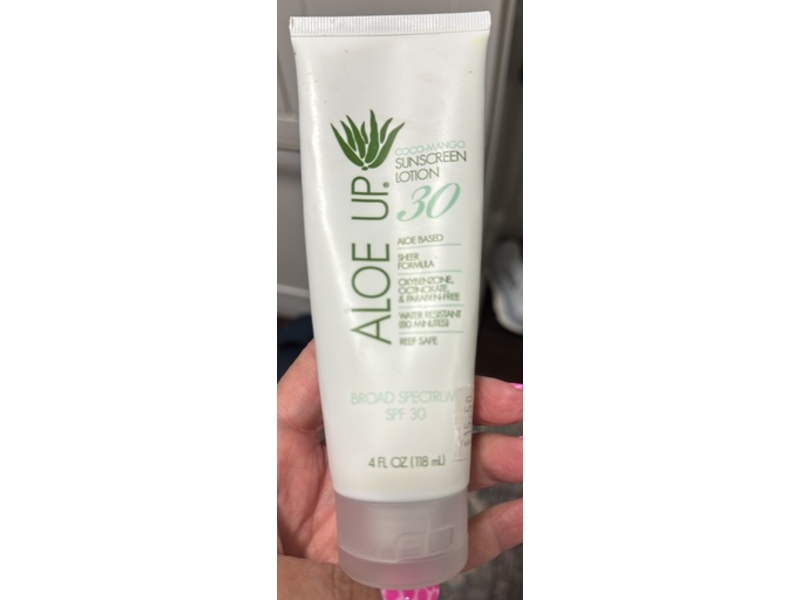 Aloe Up Sunscreen Lotion, SPF 30, 4 fl oz/118 mL