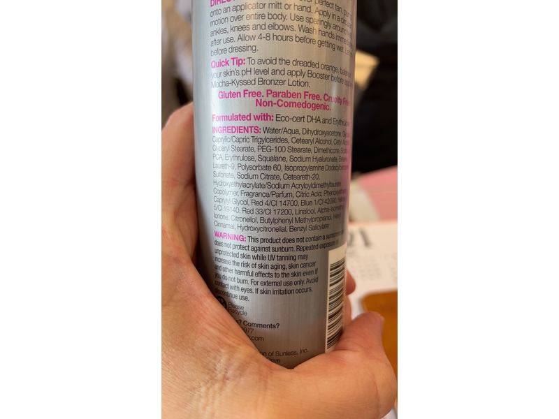 Mystic Tan Self-Tan Lotion with Bronzer, Mocha-Kyssed lotion, 6 fl oz / 177 mL