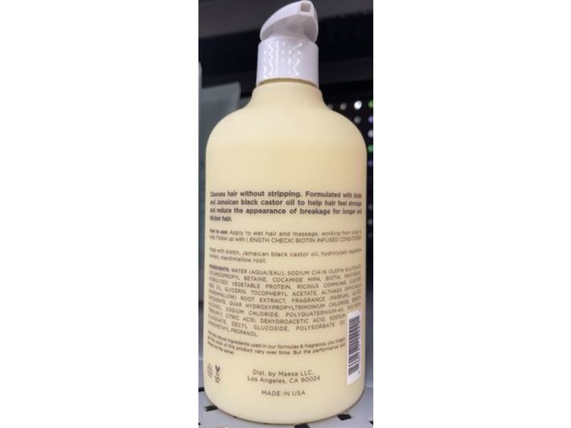 Hairitage Length Check! Biotin Infused Shampoo, 13 fl oz/384 mL
