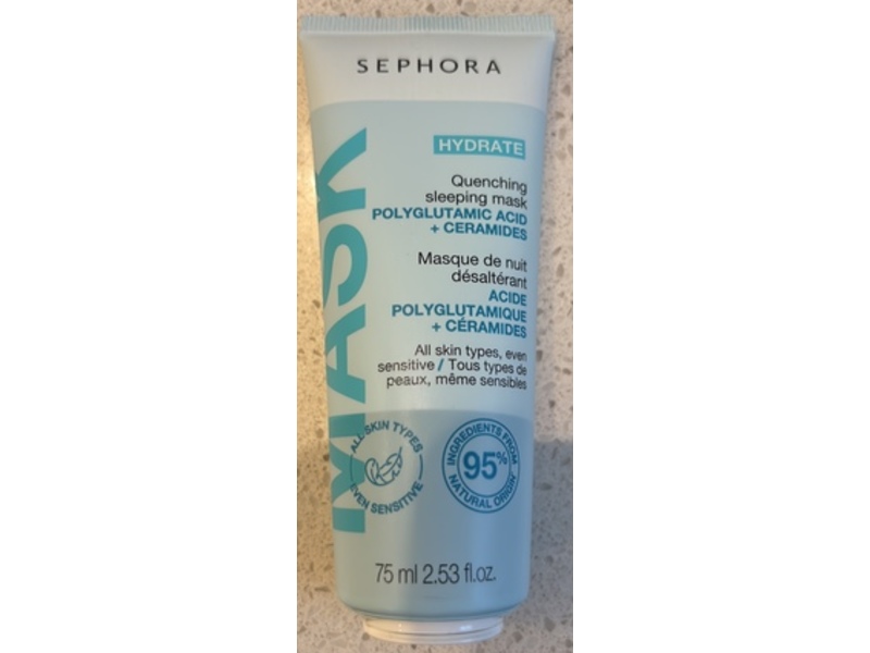 Sephora Hydrate Quenching Sleeping Mask, Polyglutamic Acid + Ceramides, 2.53 fl oz/75 mL