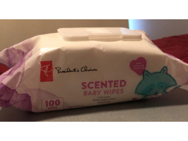 President's Choice Scented Baby Wipes, 100 Count