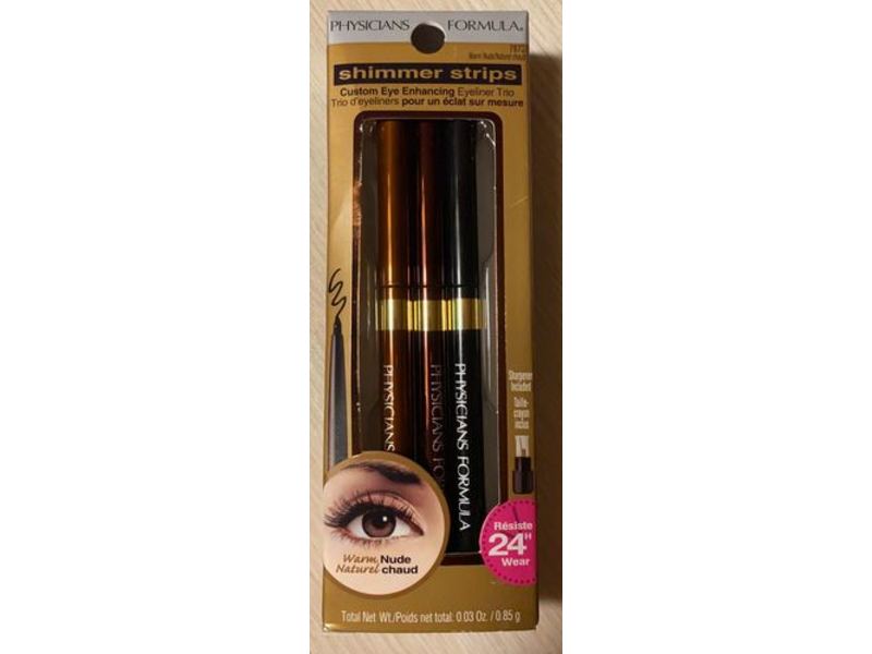 Physicians Formula Shimmer Strips Eye Enhancing Eyeliner Trio, Warm Nude Eyes, 0.03 oz/0.85 g
