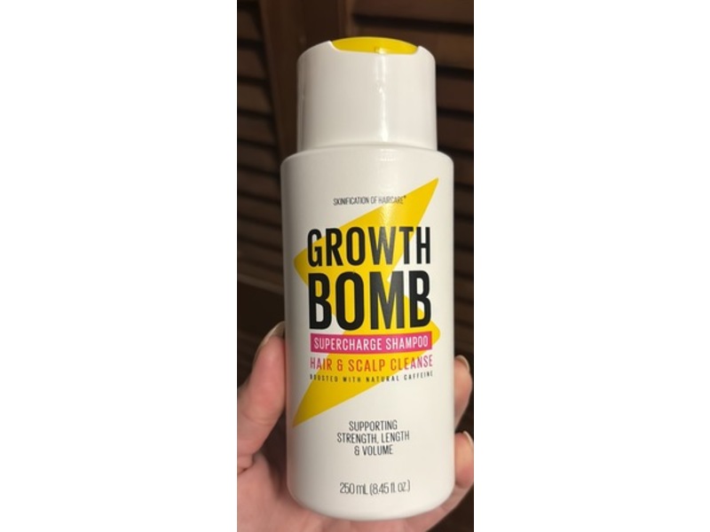 Growth Bomb Supercharge Shampoo, 8.45 fl oz/250 mL