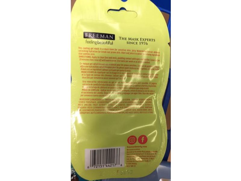 Freeman Feeling Beautiful Soothing Cooling Gel Mask, 1 mask, 0.5 fl oz / 15 ml