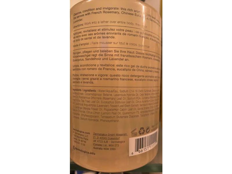 Dermalogica Conditioning Body Wash, Eucalyptus + Lavender, 10 fl oz/295 mL