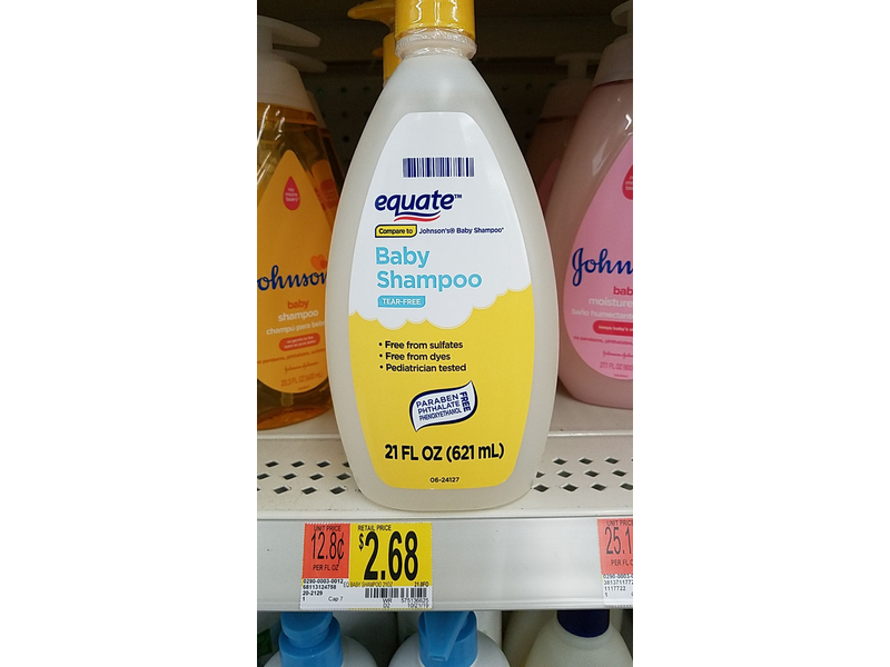 Equate Tear Free Baby Shampoo, 21 fl oz/621 mL