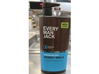 Every Man Jack Hydrating Body Wash, Coconut + Vanilla, 33.8 fl oz/1 L - thumbnail 2