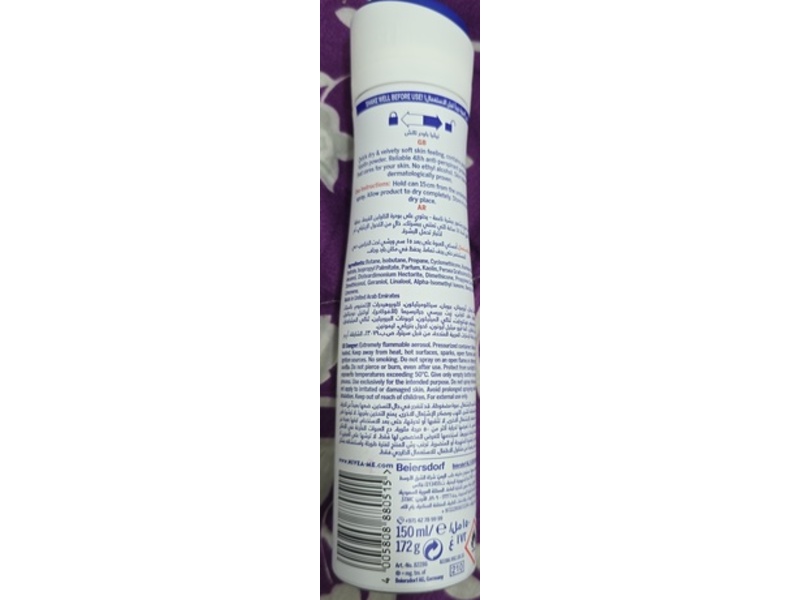 Nivea Quick Dry Powder Touch Antiperspirant, 150 mL