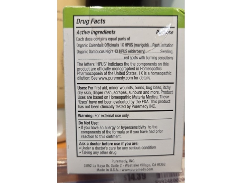 Puremedy Baby Skin Salve Multi-Purpose Ointment, 2 oz/56 g