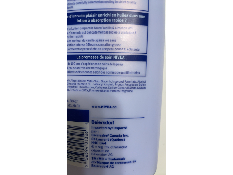 Nivea Oil Infused Lotion, Vanilla & Almond Oil, 500 mL, Pack Of 3