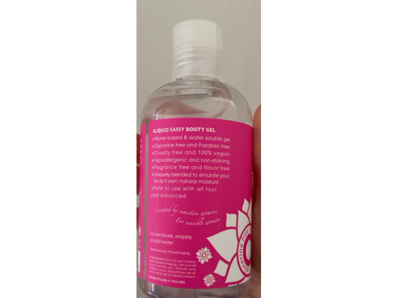 Sliquid Natural Intimate Lubricant, Sassy, 8.5 oz/255 mL