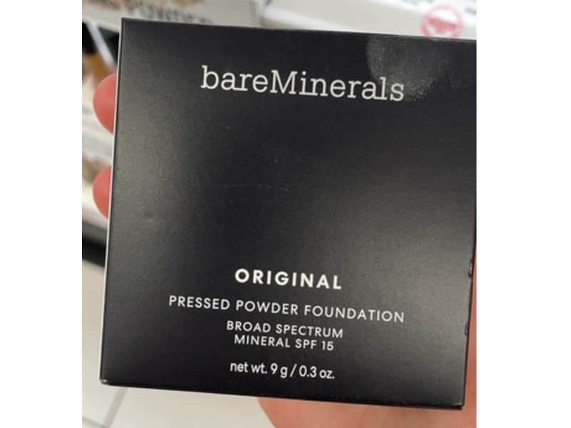 bareMinerals Original Pressed Powder Foundation, Neutral Ivory 06, SPF 15, 0.3 oz/9 g