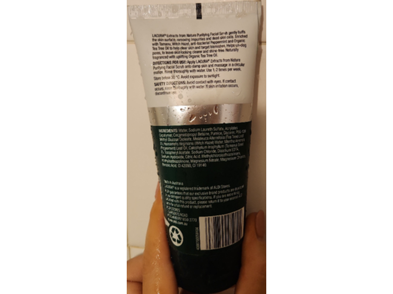 Lacura Extracts From Nature Facial Scrub, Purifying, 150 mL