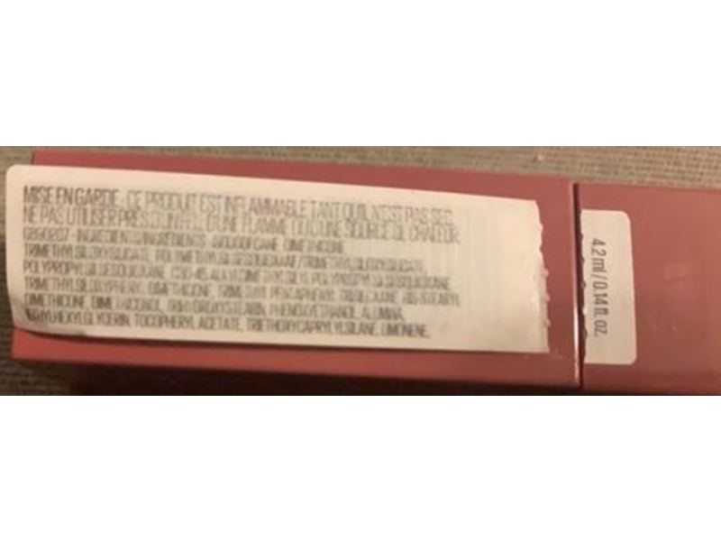 Maybelline New York Super Stay Vinyl Ink Lipstick, Witty, 0.14 fl oz/4.2 mL