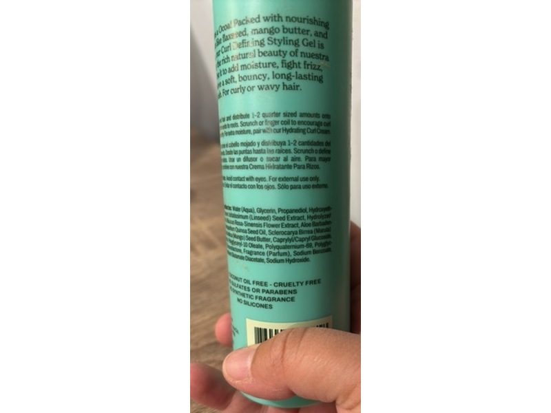 Ocoa Curl Defining Styling Gel, 8 fl oz/237 mL