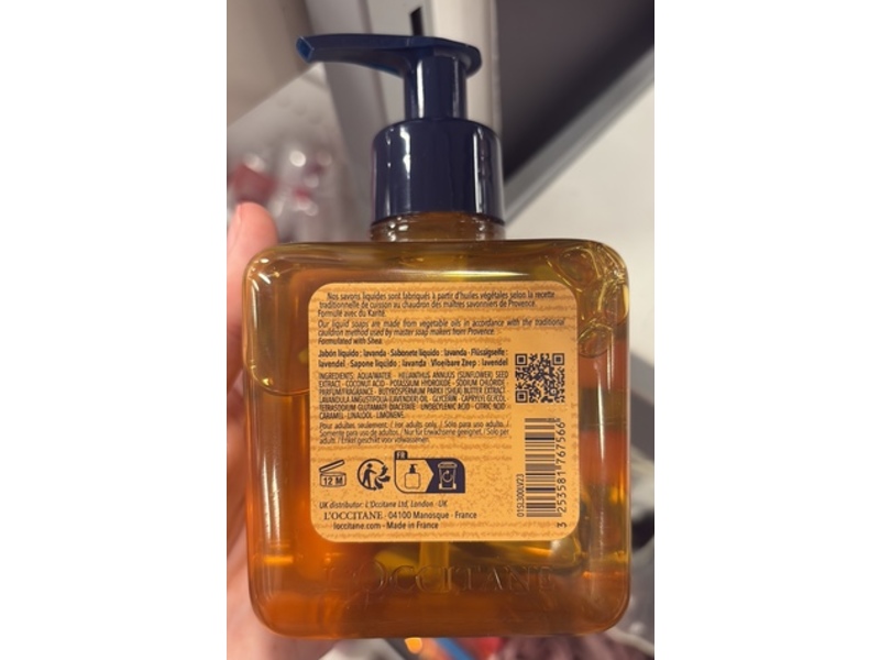 L'Occitane En Provence Hands & Body Liquid Soap, Lavender, 10.1 fl oz/300 mL
