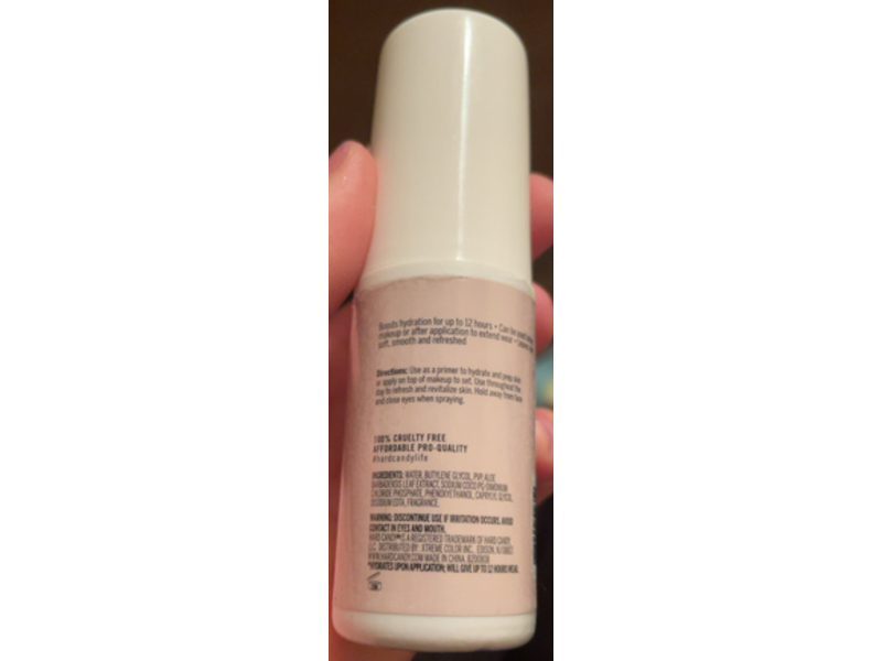 Hard Candy Hydrating Primer Mist, Sheer Envy, 1 fl oz/29.57 mL