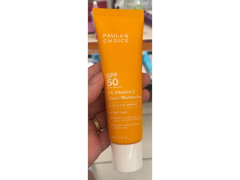 Paula's Choice 5% Vitamin C Sheer Moisturizer, SPF 50, 2 fl oz/60 mL