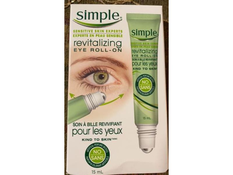Simple Revitalizing Eye Roll-On, Sensitive Skin Experts, 15 mL