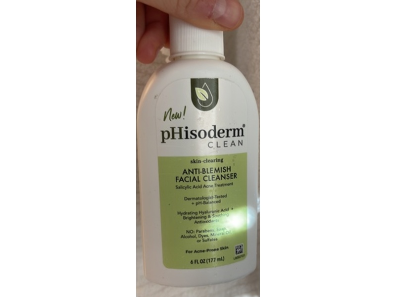 PHisoderm Clean Anti-Blemish Facial Cleanser, 6 fl oz/177 mL