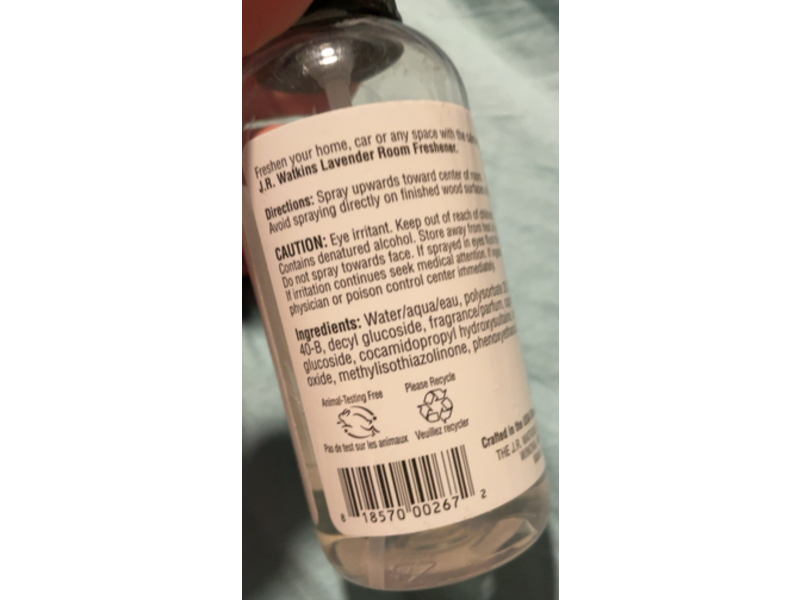 J.R. Watkins Room Freshener, Lavender, 4 fl oz/118 mL