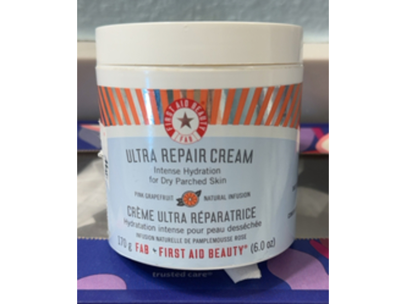 First Aid Beauty Ultra Repair Cream, Pink Grapefruit, 6 oz/170 g