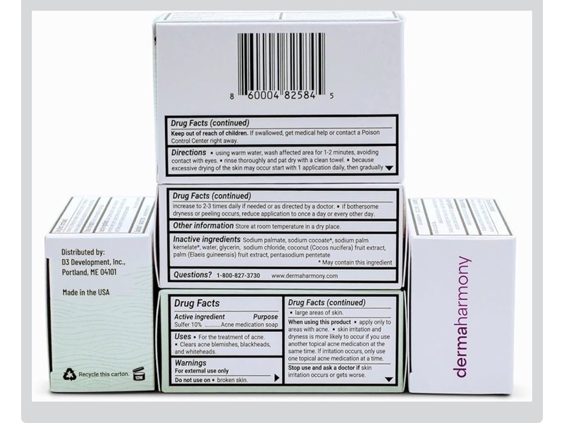 Dermaharmony Acne Soap, 10% Sulfur, 4 oz/113 g