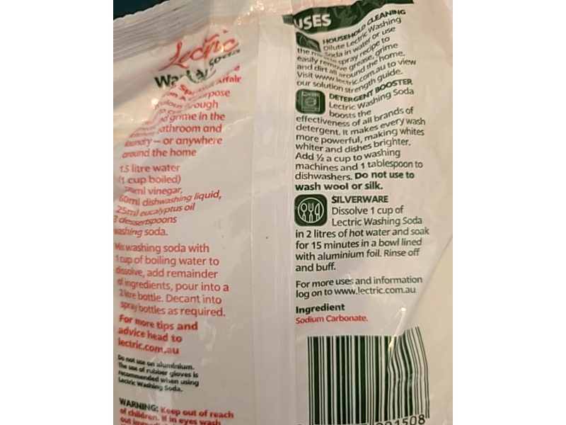 Lectric Washing Soda, 1 kg