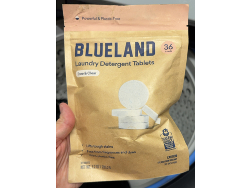 Blueland Laundry Detergent Tablets, Free & Clear, 36 Loads, 7.2 oz/205.2 g