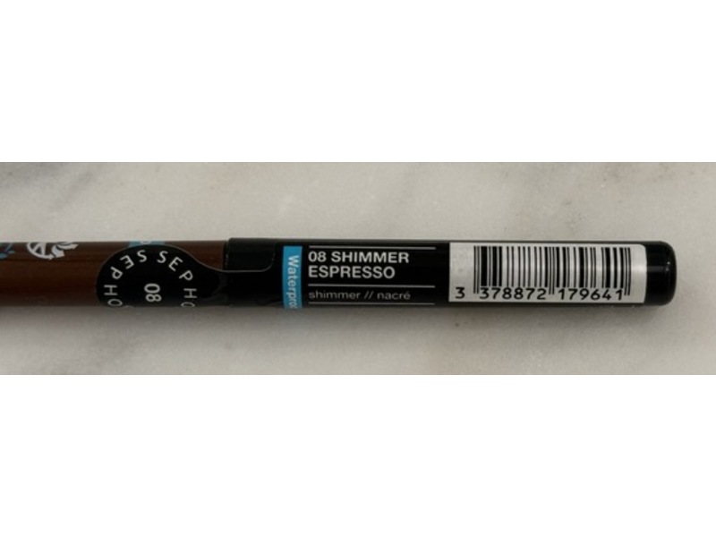 Sephora Collection Waterproof Retractable Eyeliner Pencil, 08 Shimmer Espresso, 0.01 oz/0.3 g