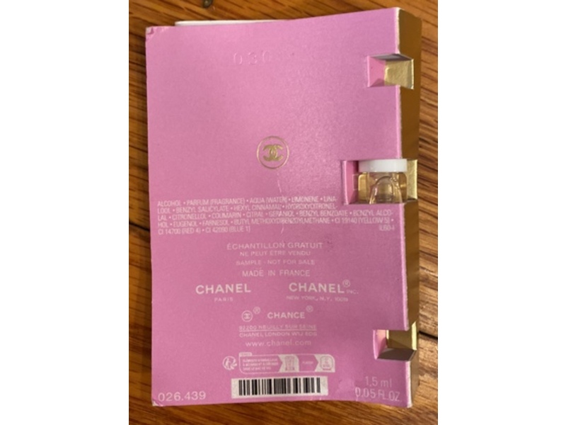 Chanel Chance Eau De Parfum, 0.05 fl oz/1.5 mL