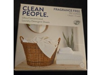 Clean People. Ultra Concentrated Laundry Detergent Sheets, Fragrance Free, 192 Loads - thumbnail 2