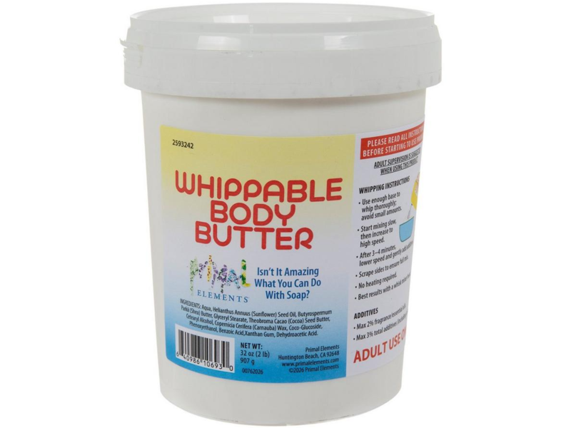 Primal Elements Whippable Body Butter, 32 oz/970 g