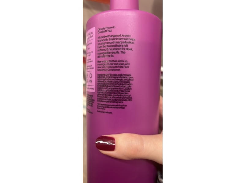 Eva NYC Frizz Fixer Smoothing Shampoo, Argan Oil, 31 fl oz/916 mL