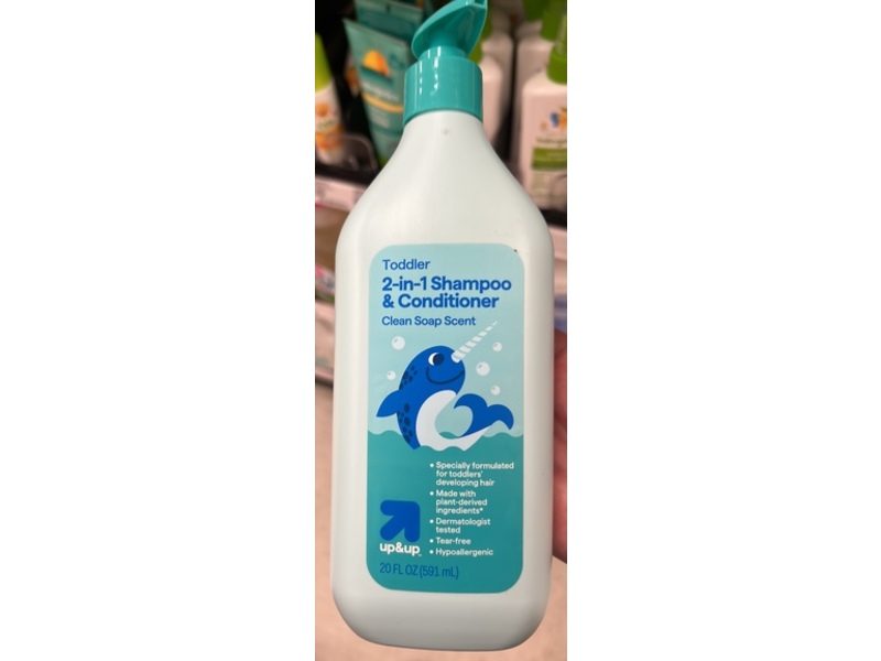 Up&Up Toddler 2-In-1 Shampoo & Conditioner, Clean Soap, 20 fl oz/591 mL