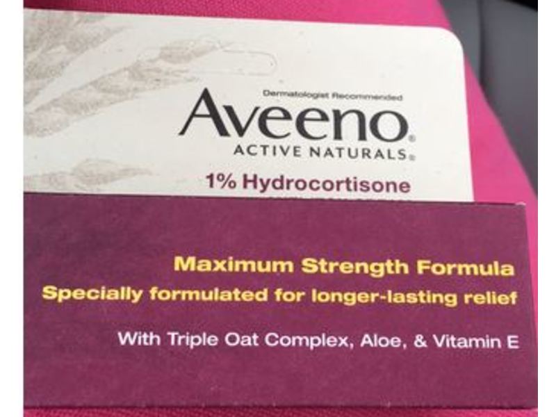 Aveeno Active Naturals 1% Hydrocortisone Anti-Itch Cream, 1 oz/28 g