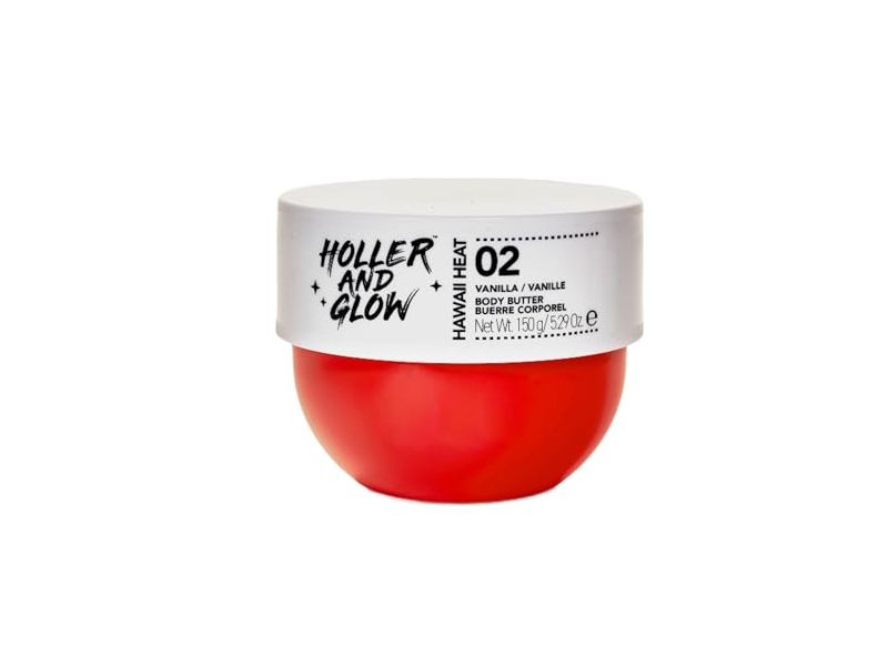Holler And Glow Hawaii Heat Body Butter, Vanilla, 5.29 oz/150 g