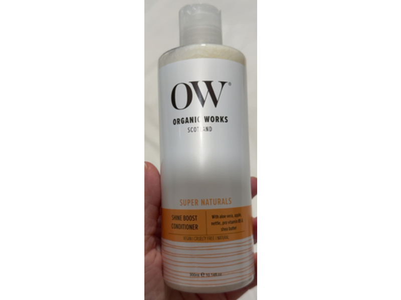 Organic Works Super Naturals Shine Boost Conditioner, 10.14 fl oz/300 mL