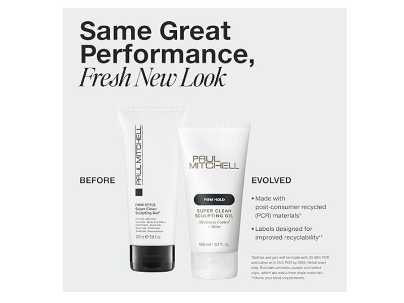 Paul Mitchell Super Clean Sculpting Gel , Firm Hold Style,16.9 fl oz/500 mL