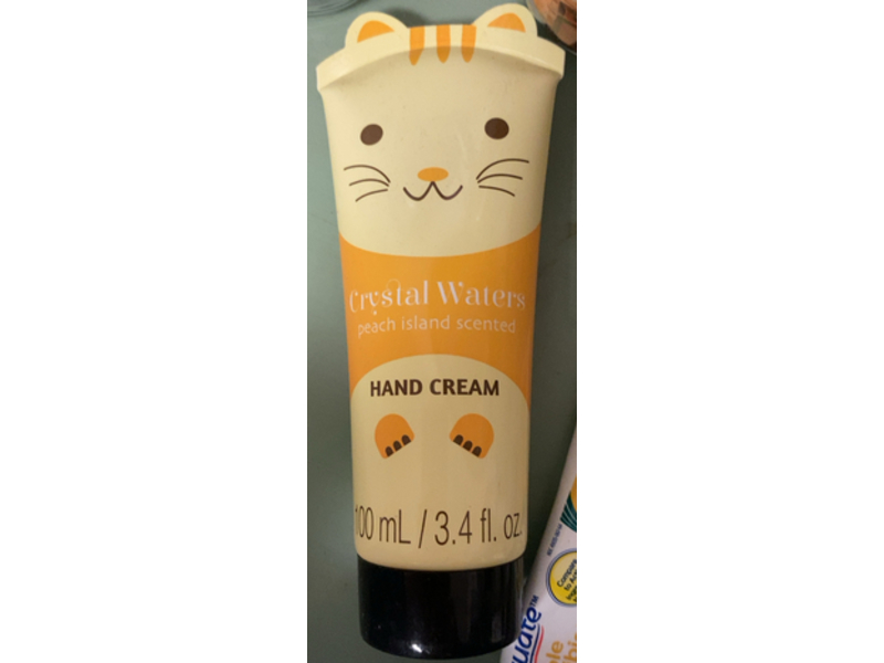 Crystal Waters Peach Island Scented Hand Cream, 3.4 fl oz/100 mL