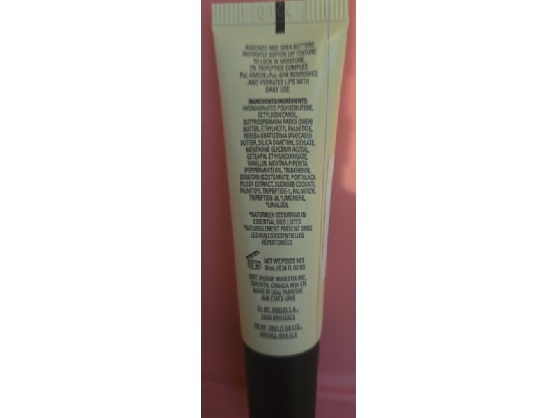 Nudestix Hydrating Peptide Lip Butter, Clear Gloss, 0.34 fl oz/10 mL