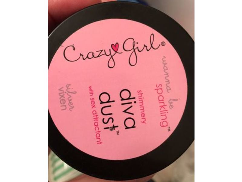 Crazy Girl Shimmery Diva Dust, Silver Vixen, 5 oz