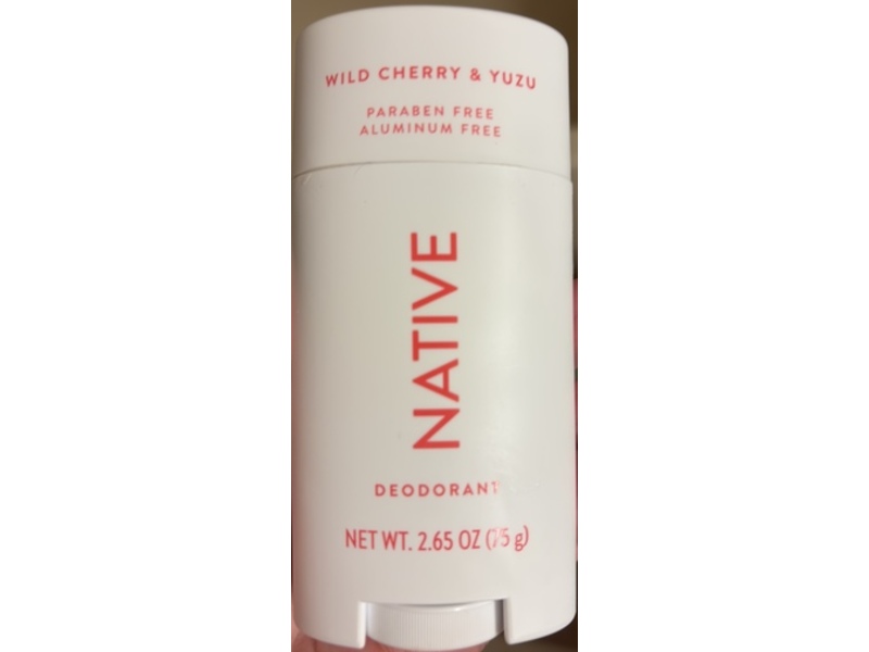 Native Deodorant, Wild Cherry & Yuzu, 2.65 fl oz/75 g