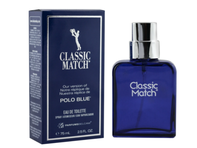 PB Parfumsbelcam Classis Match Eau De Toilette, Polo Blue, 2.5 fl oz/75 mL