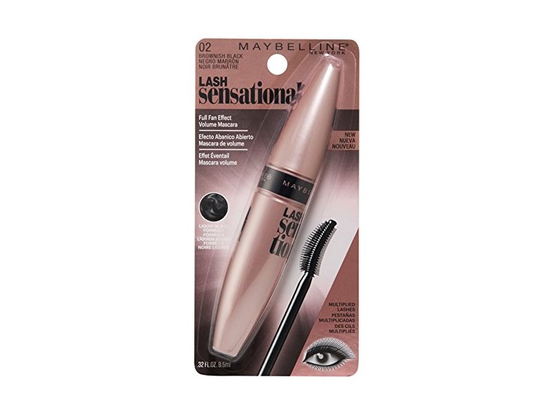 Maybelline New York Lash Sensational Mascara, Brownish Black, 0.32 fl oz/9.5 mL