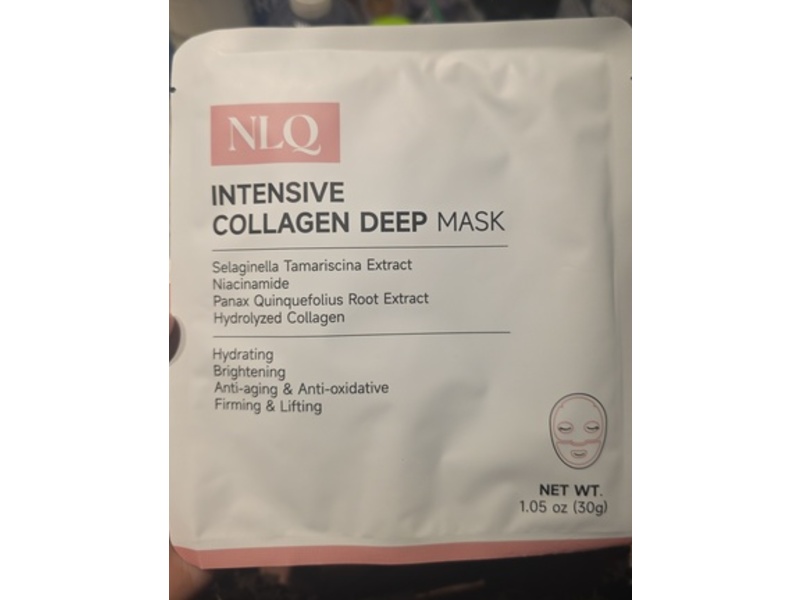 NLQ Intensive Collagen Deep Mask, Selaginella Tamariscina Extract, 1.05 oz/30 g