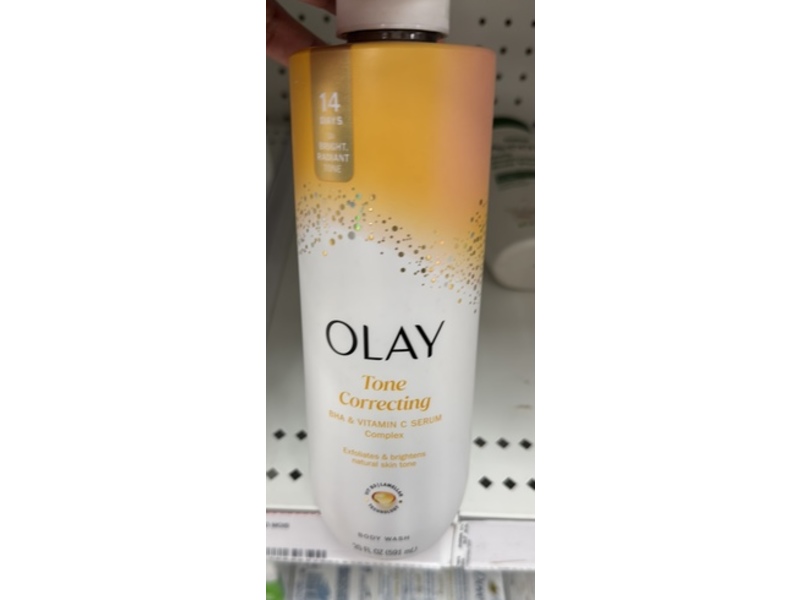 Olay Tone Correcting Body Wash, Bha & Vitamin C Serum Complex, 20 fl oz/591 mL